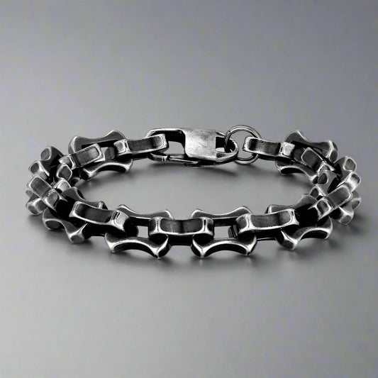 Chunky steel gothic bracelet